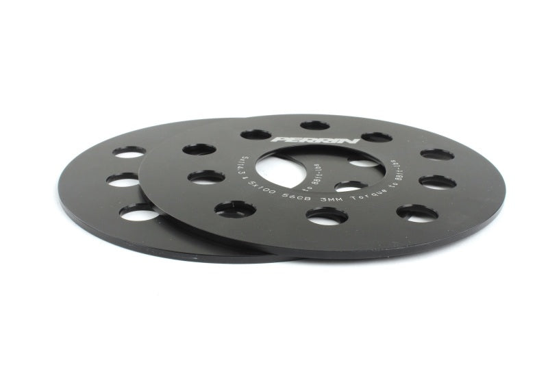 Perrin Subaru 5x114.3/5x100 3mm Slip-On Wheel Spacers - w/ 56mm Hubs (No Studs) PSP-WHL-103BK