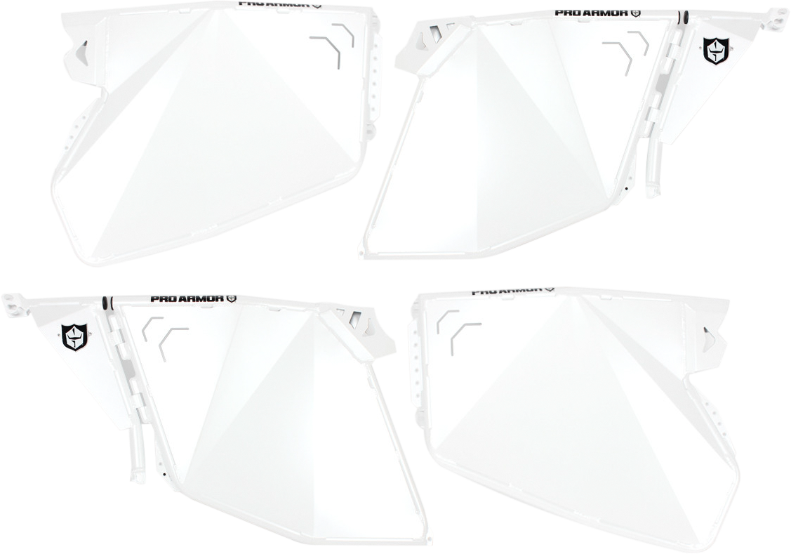 PRO ARMOR Traditional Half Doors White Pol P144D000WH-133