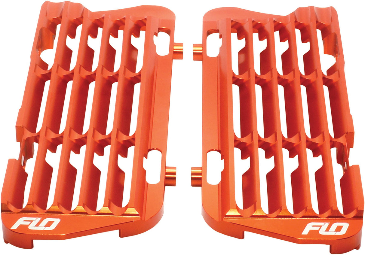FLO MOTORSPORTS High Flow Radiator Braces Orange FLO750ORG