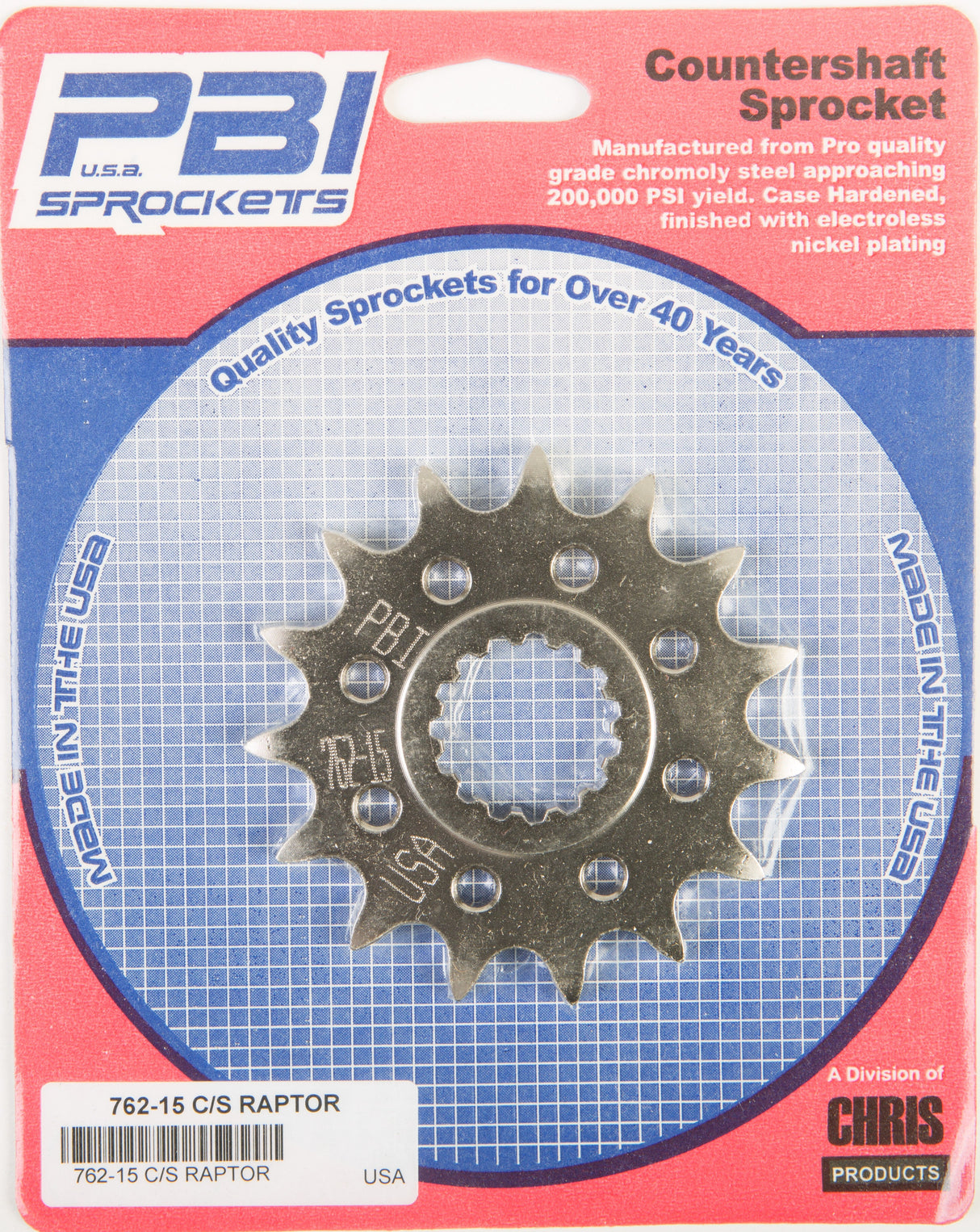 PBIFront Cs Sprocket Steel 15t-520 Yam762-15