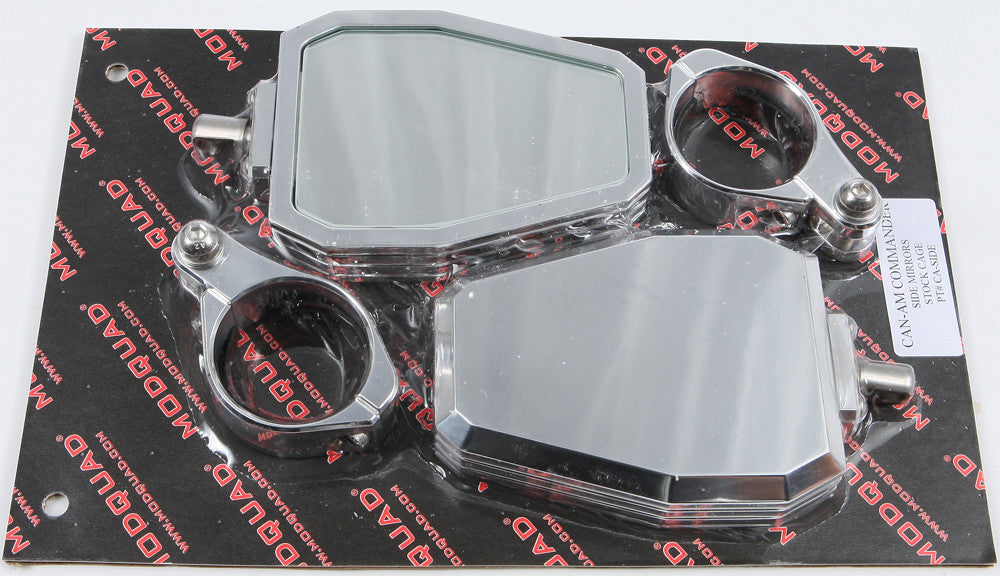 MODQUADBillet Side Mirrors Diamond Polished 2"CA-SIDE