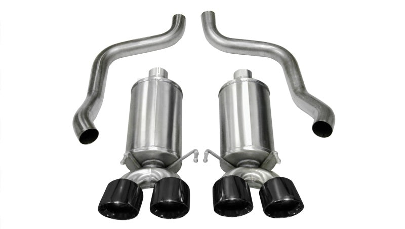 Corsa 05-08 Chevrolet Corvette C6 6.0L V8 Black Xtreme Axle-Back Exhaust 14469BLK