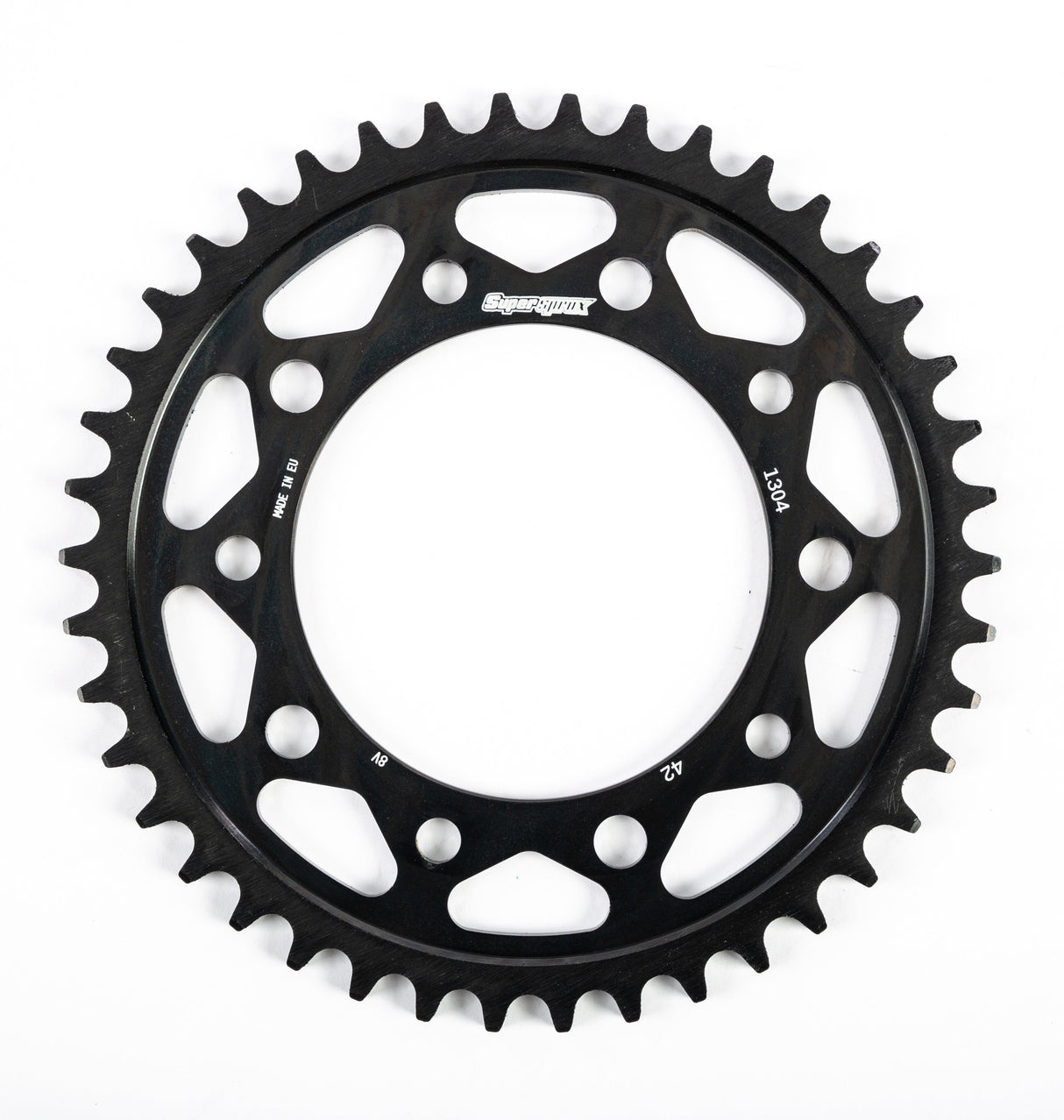 SUPERSPROX Rear Edge Sprocket Steel 42t-525 Blk Hon/Yam RFA-1304-42-BLK