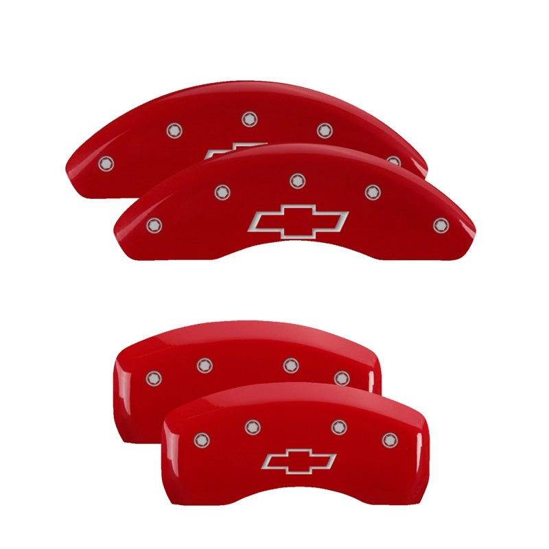 MGP 4 Caliper Covers Engraved Front & Rear Gen 5/Camaro Yellow finish black ch 14033SCA5YL