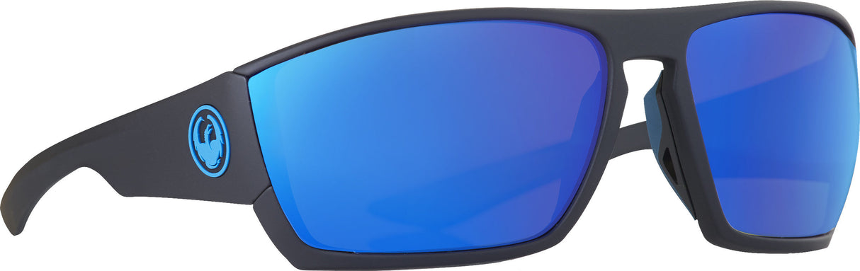 DRAGON Cutback Sunglasses Matte Black H2o W/Blue Ion Polar Lens 351436816007