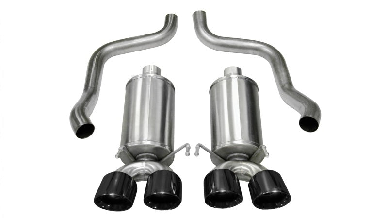 Corsa 05-08 Chevrolet Corvette C6 6.0L V8 Black Xtreme Axle-Back Exhaust 14469BLK