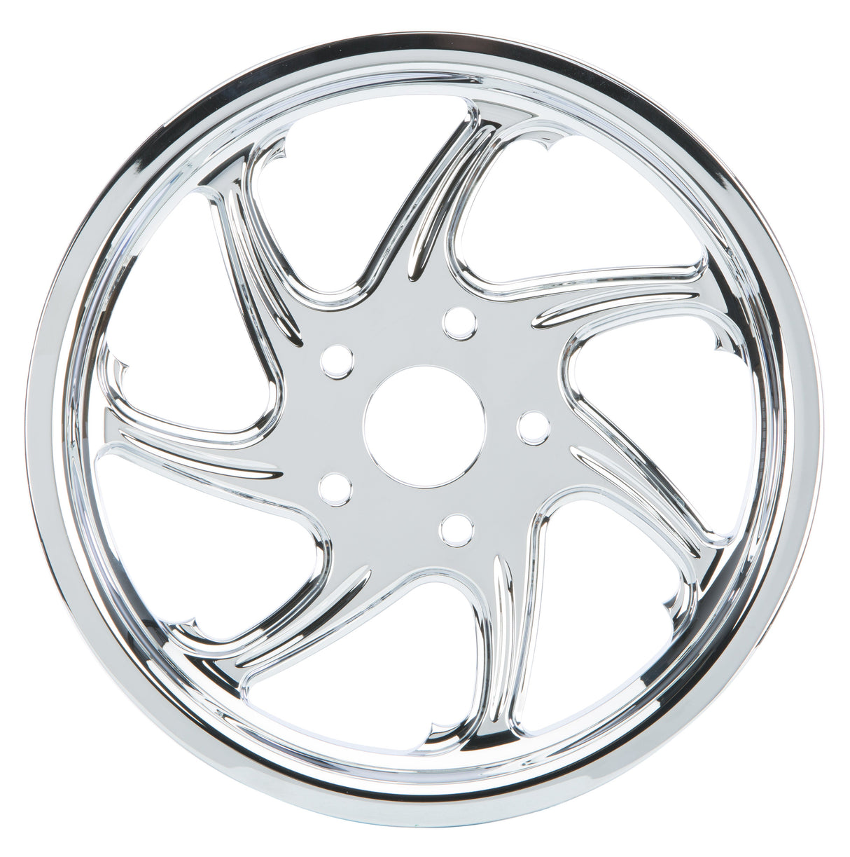 HARDDRIVE Flow Pulley Chrome 66t X 1" Flst/C/N 07-17 Fxsdt 07 Fxcw F2120C66BU