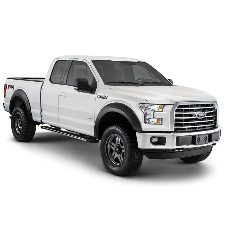 Bushwacker 17-18 Ford F-250 Super Duty Extend-A-Fender Style Flares 4pc - Black 20943-02