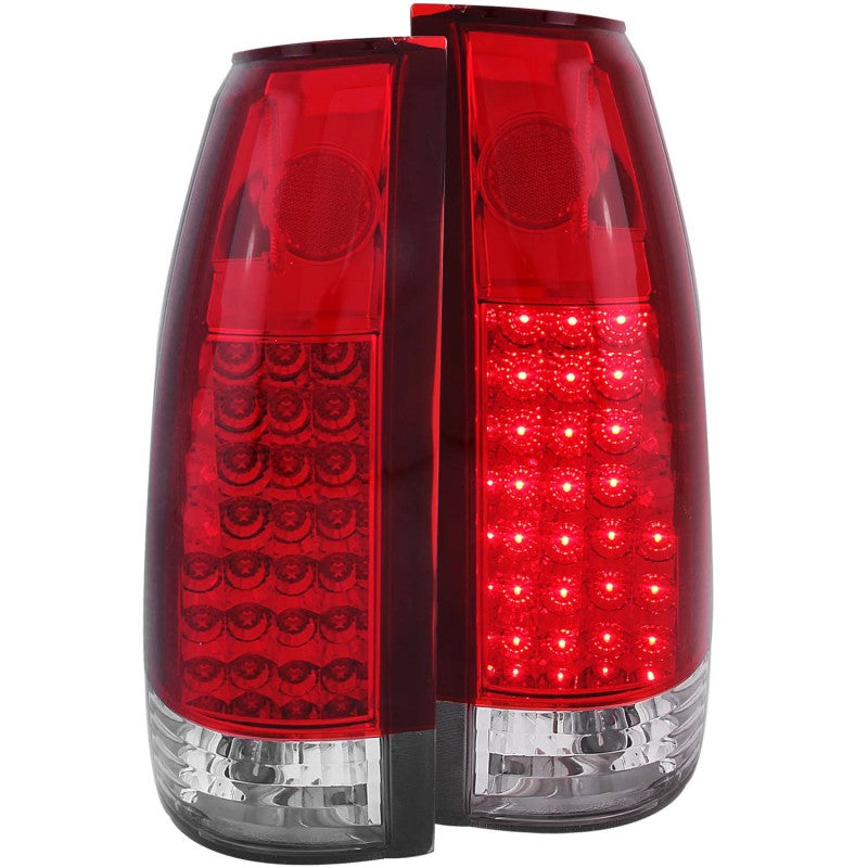 ANZO 1999-2000 Cadillac Escalade LED Taillights Red Clear G2 311004