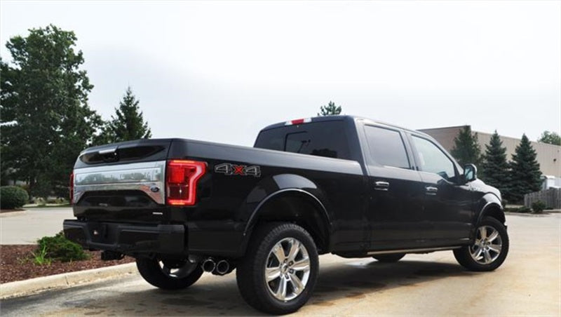 Corsa 2015 Ford F-150 5.0L V8 (Super Crew Cab) Black Sport Single Side Dual 4in Tips CB Exhaust 14837BLK
