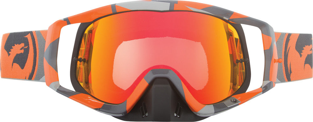DRAGON Vendetta Goggle Flair Orange W/Red Ion Lens 722-1506