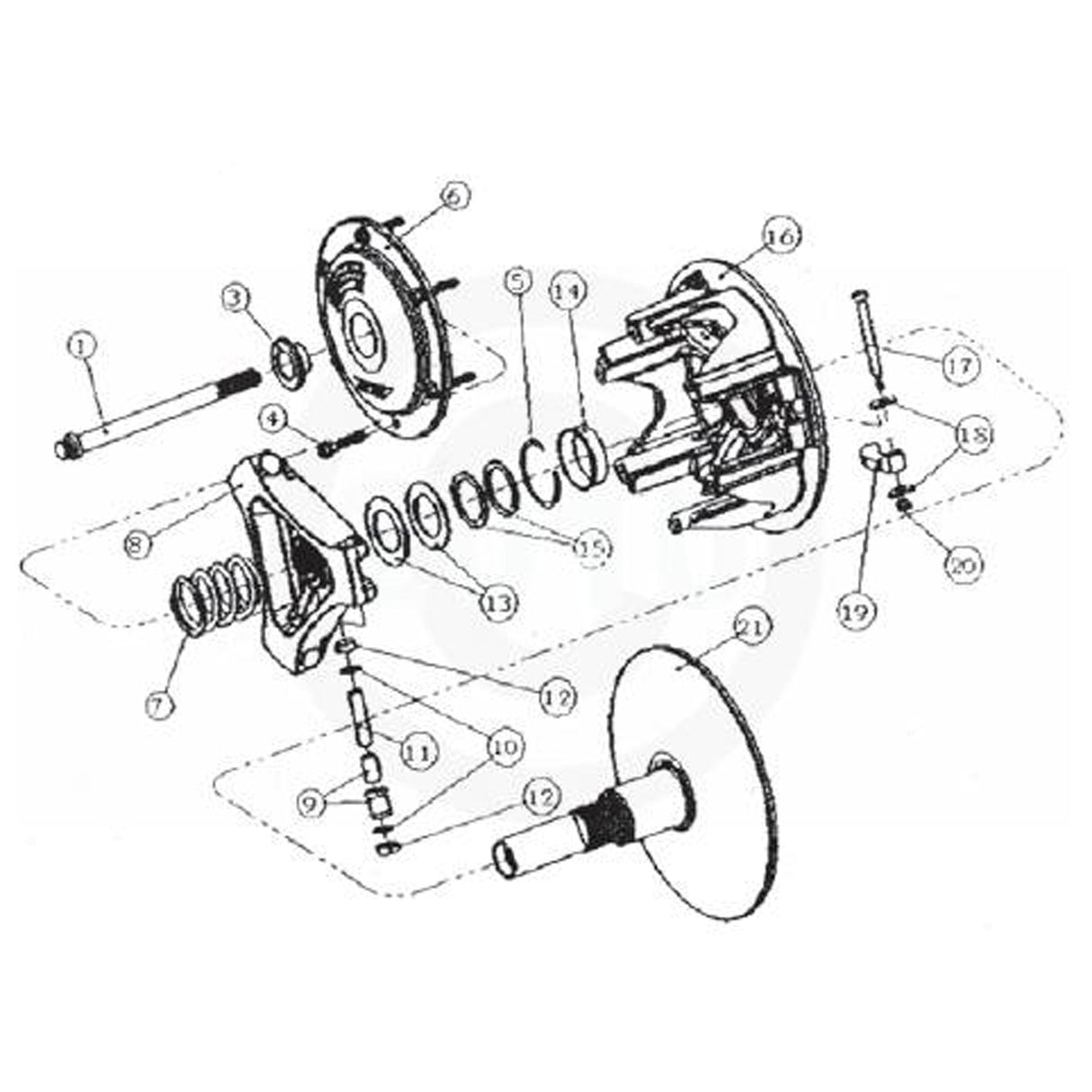 Comet Ind. Fixed Face For 219507 Ski-Doo S/O 219342