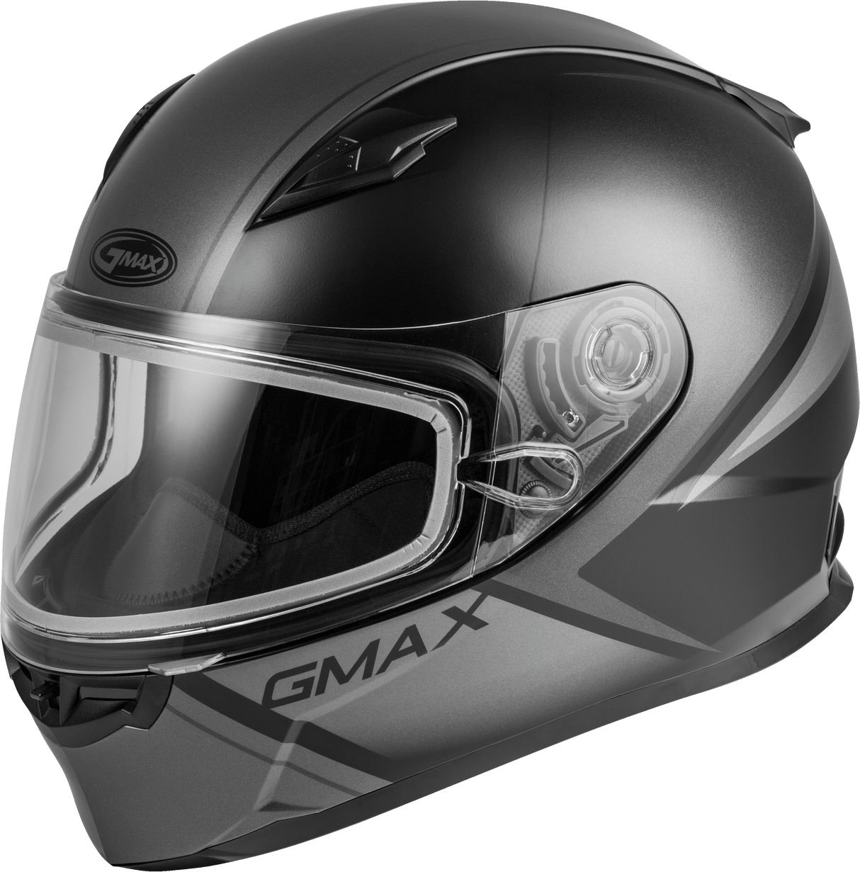 GMAX Ff-49s Full-Face Hail Snow Helmet Matte Black/Grey Lg G2495506