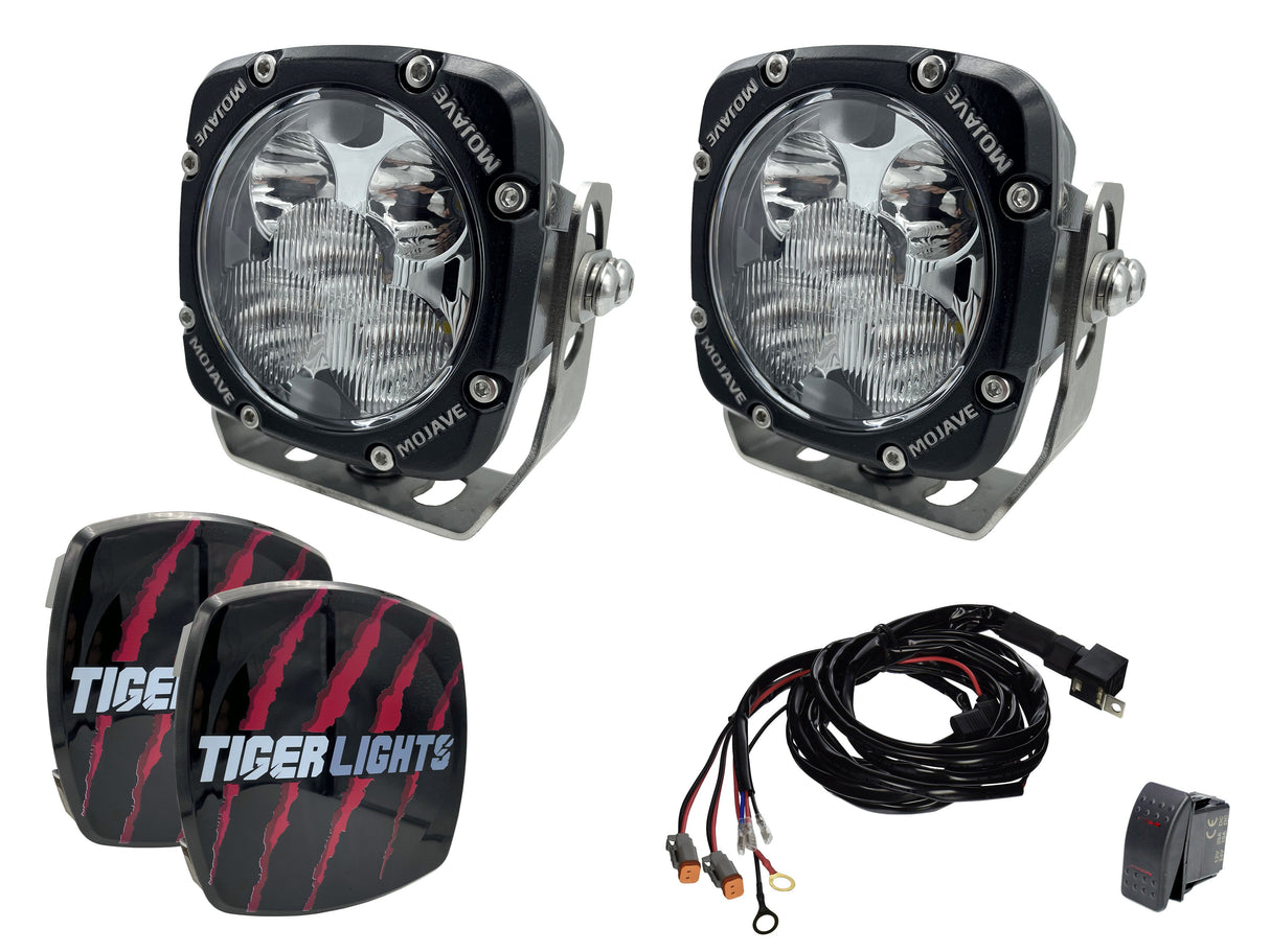 TIGER LIGHTS Dual Tlm4 Kit W/ Harness TLM4-KIT