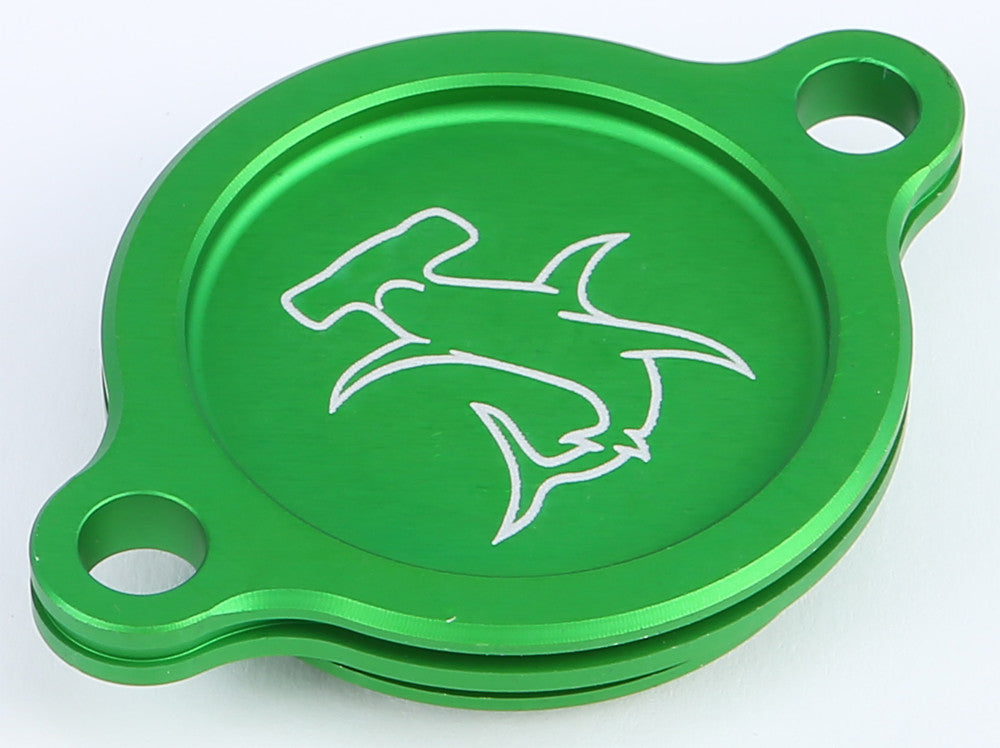 HAMMERHEAD Oil Filter Cover Kx250f 04-15 Green 60-0342-00-30