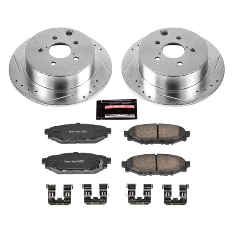 Power Stop 16-18 Subaru Crosstrek Rear Z23 Evolution Sport Brake Kit K6107