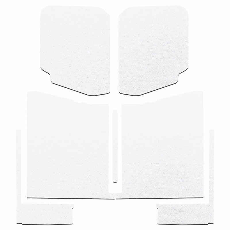 DEI 20-22 Jeep Gladiator JT 4-Door Boom Mat Complete Headliner Kit - 7 Piece - White 50185