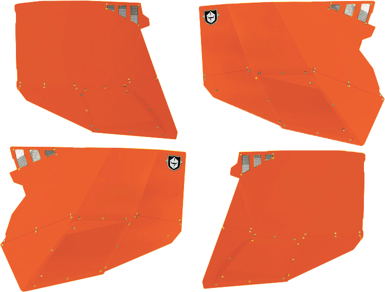 PRO ARMOR Stealth Door Alluminum Skins Orange Rust Metallic Pol P144228ORM