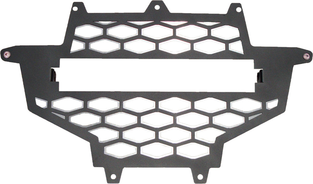 MODQUAD2-Panel Front Grill Black/Silver W/Light MountRZR-FGL-XP