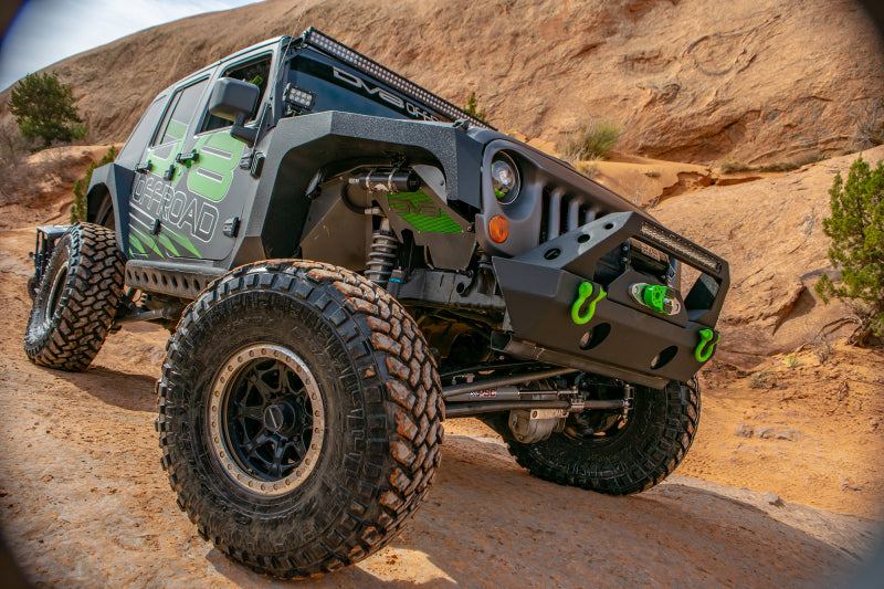 DV8 Offroad 07-18 Jeep Wrangler JK Front Aluminum Inner Fender - Black INFEND-01FB