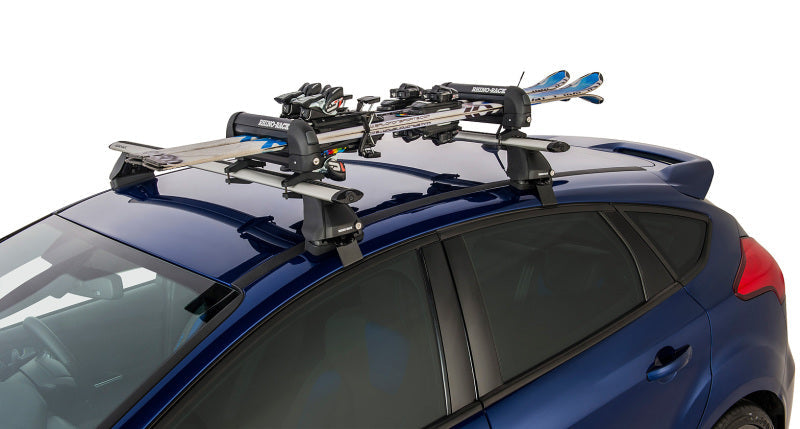 Rhino-Rack Universal Ski Carrier - Fits 2 Pairs of Skis - Black 572