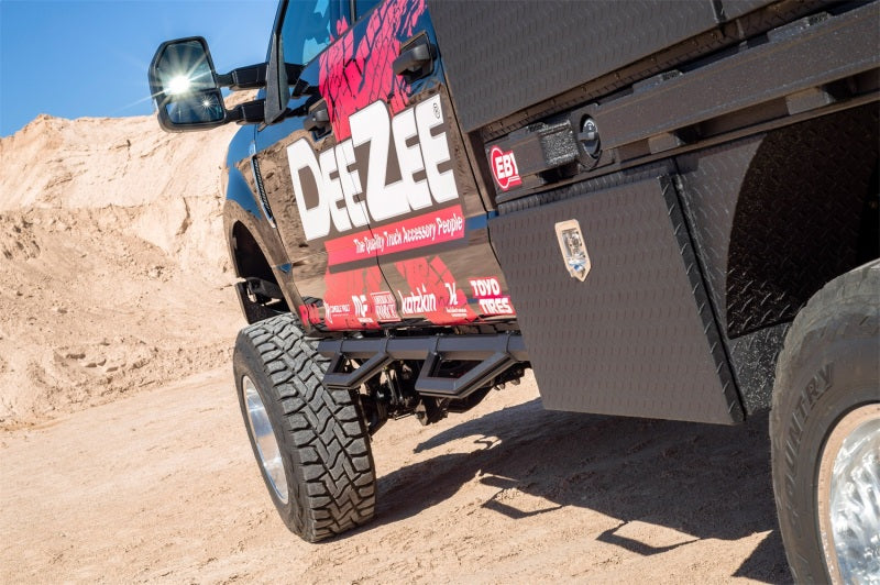 Deezee 99-23 Chevrolet/GMC/Dodge/Ford Full Size Truck Hex Series - Reg Cab Side Steps (Txt Blk) DZ 66301TB