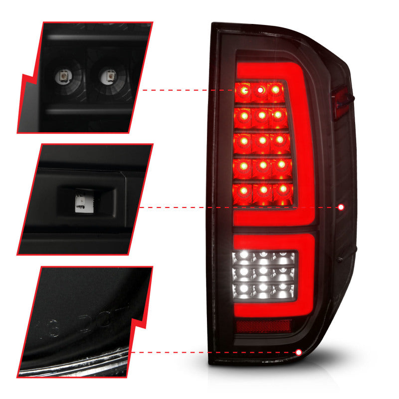 ANZO 2014-2021 Toyota Tundra LED Taillights Black Housing/Smoke Lens 311437