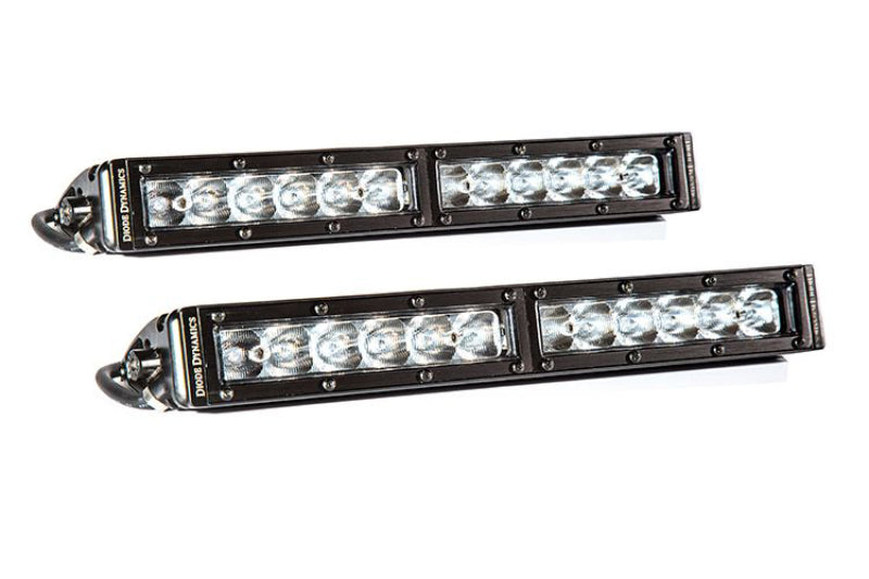 Diode Dynamics 12 In LED Light Bar Single Row Straight Clear Driving (Pair) Stage Series DD5015P