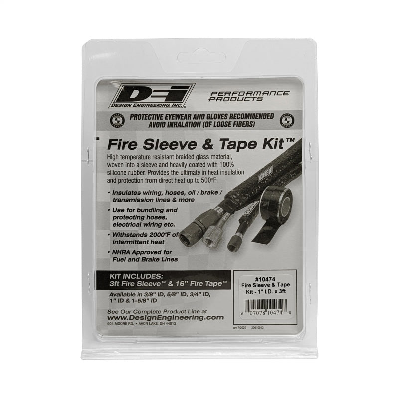 DEI Fire Sleeve and Tape Kit 1in I.D. x 3ft 10474