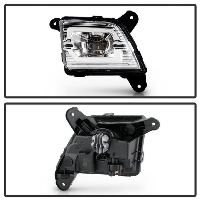 Spyder 19-20 Chevy Silverado 1500 OEM Style Full LED Fog Light w/Switch - Clear (Wont Fit RPO U12) 5086983