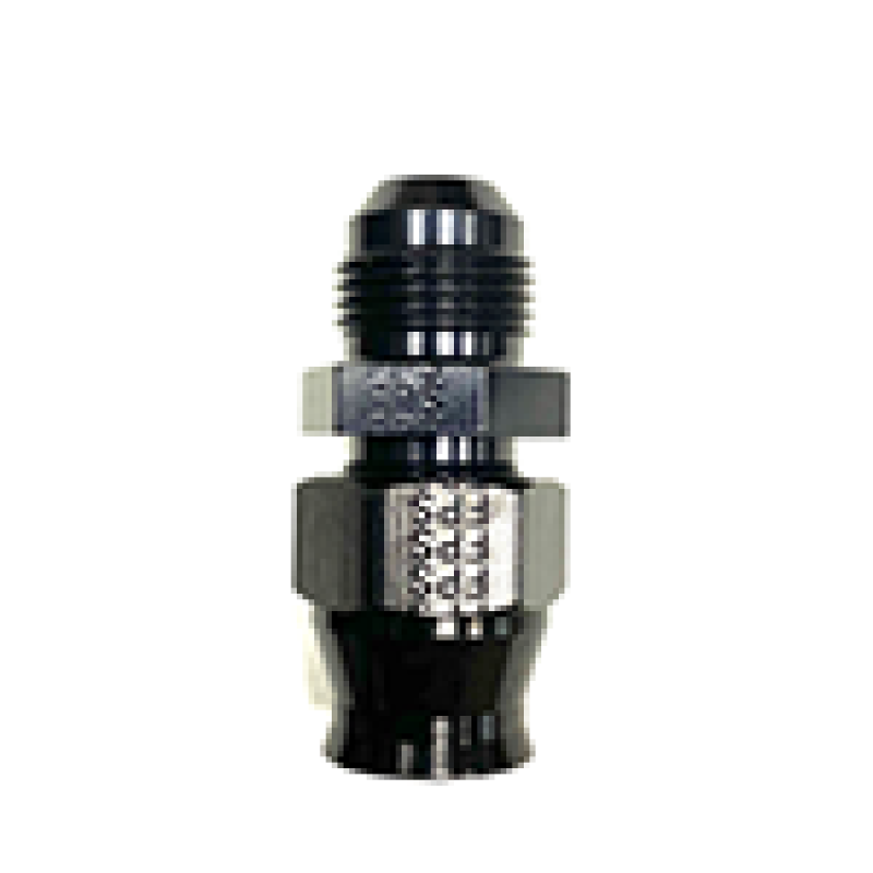 Fragola -6AN Male x 3/8in Tube AN Adapter Fitting Black 892006-BL