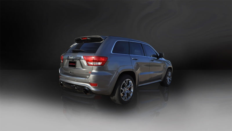 Corsa 12-14 Jeep Grand Cherokee 6.4L V8 Black Sport Cat-Back Exhaust 14466BLK
