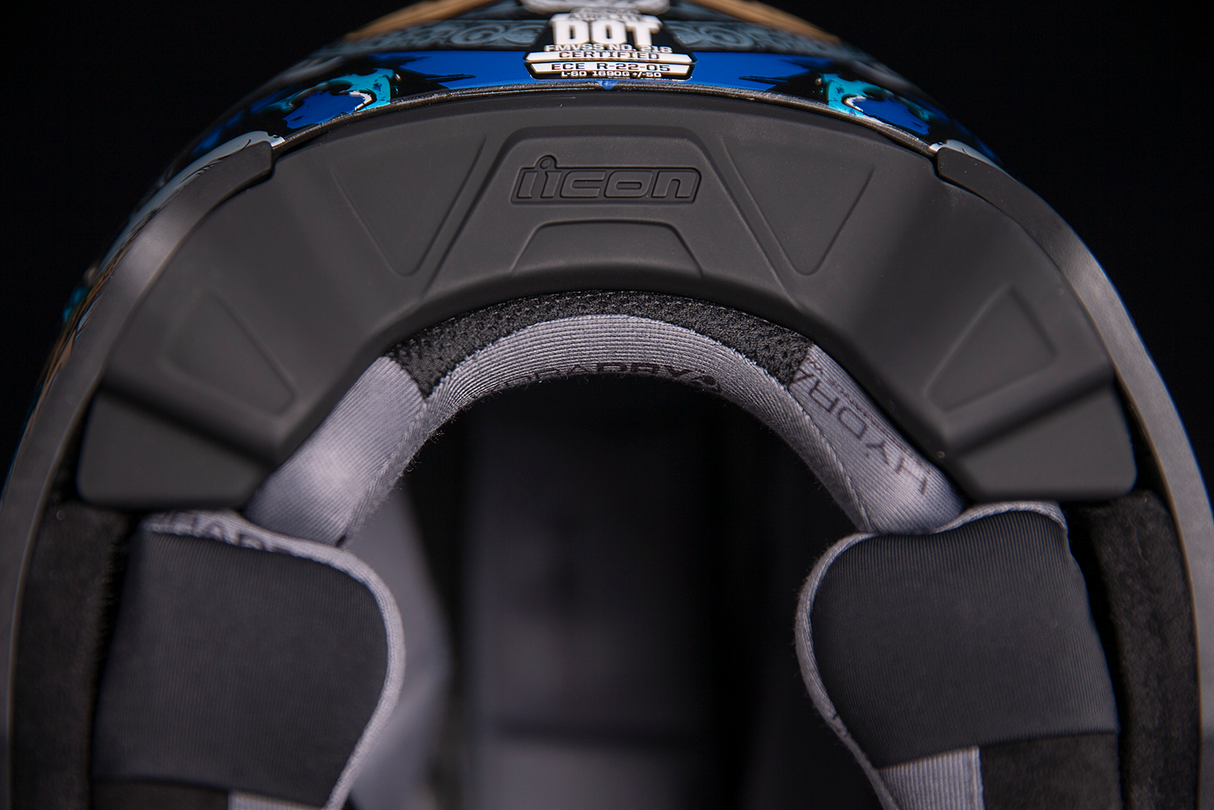 ICON Airflite™ Helmet - 4Horsemen - Blue - Large 0101-13920