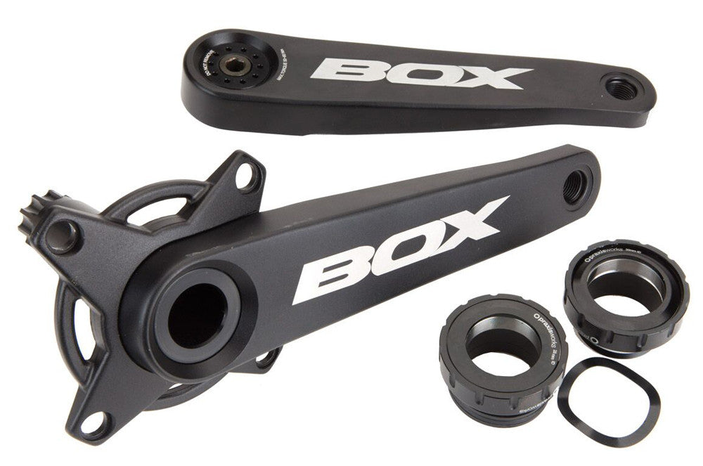 BOX Vector Cranks 177.5mm Black W/Bb BX-CK1630177-BK