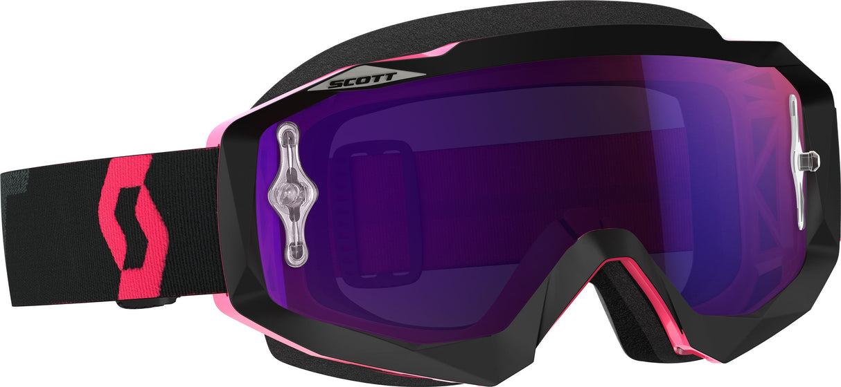 SCOTT Hustle Mx Goggle Blk/Flo Pnk W/Purple Chrome Lens 246430-5403281