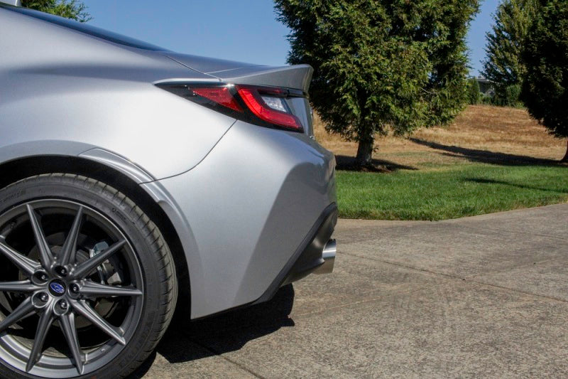 Perrin 2022 BRZ/GR86 Axle Back Exhaust SS (Single Side Exit w/Helmholtz Chamber) PSP-EXT-368BR