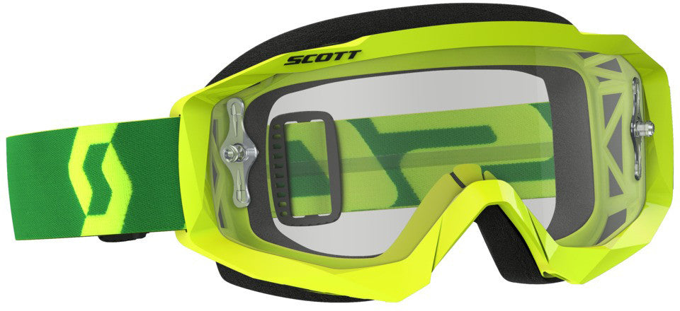 SCOTT Hustle Goggle Yellow/Green W/Clear Works Lens 262592-2489113