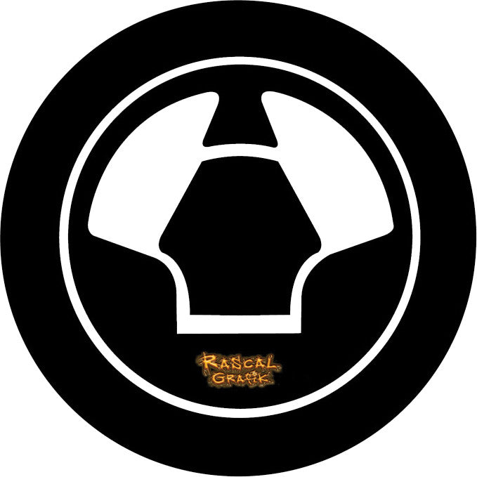 RASCAL GRAFIK Gas Cap Prot Kaw Kawasaki Univ Black RA36721