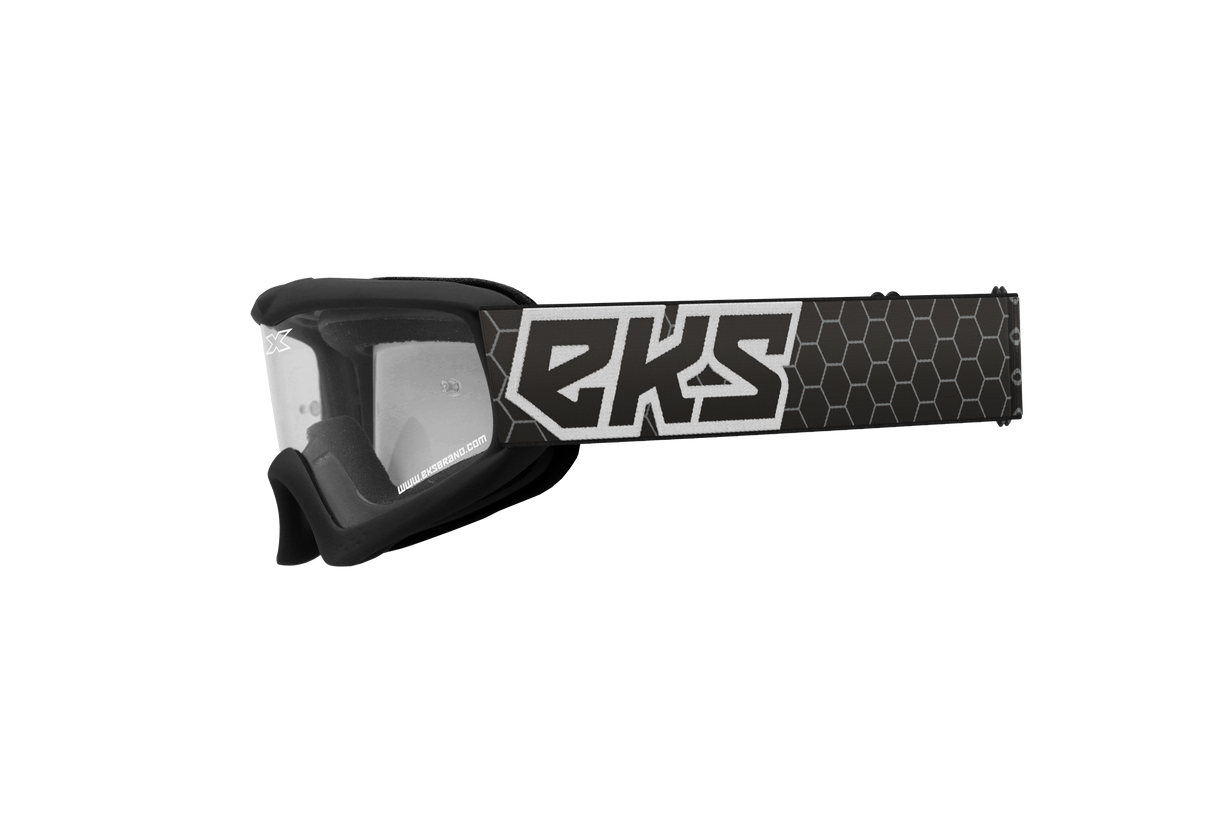 EKS BRAND Xgrom Youth Goggle Black/White Clear 067-30355