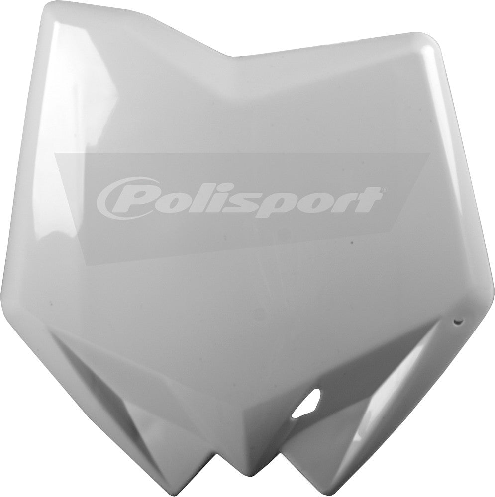 POLISPORT Front Number Plate White 8658200002