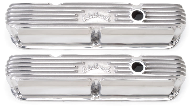 Edelbrock Valve Cover Classic Series Chrysler La 318-340-360 CI V8 Polshed 4176