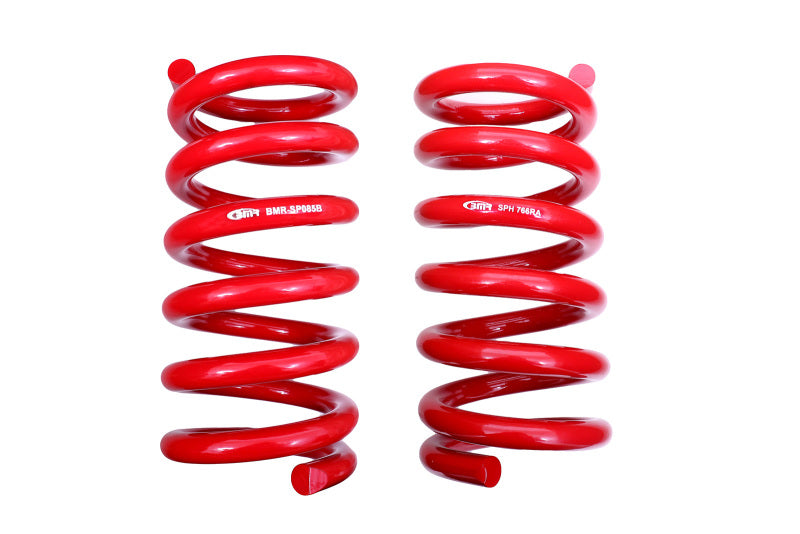 BMR 18-20 S550 Mustang GT MagneRide/15-20 GT350 Lowering Spring Set of Rear only - Red SPH767R