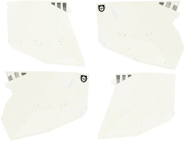 PRO ARMOR Stealth Door Alluminum Skins White Pearl Pol P144228WP