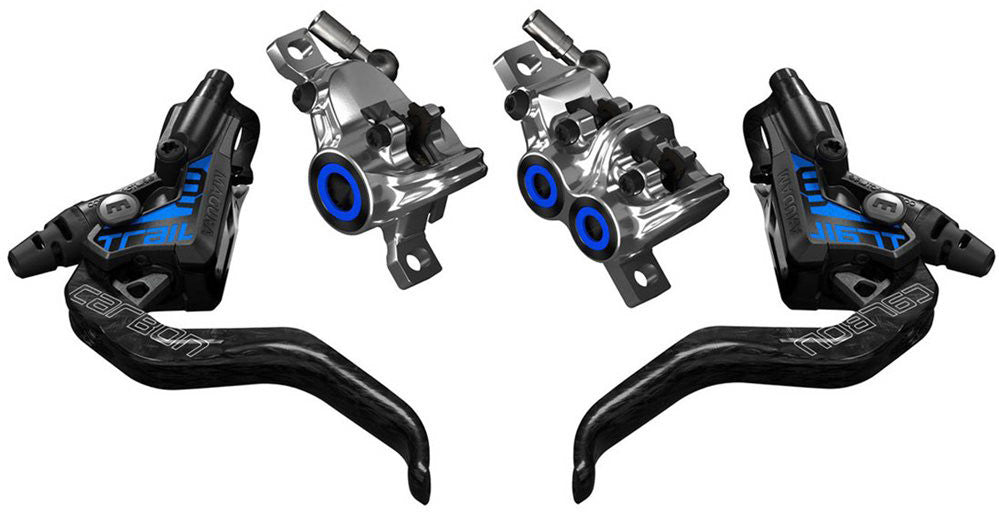MAGURAMt Trail Front/Rear Brake Set Black/Blue/Carbon2 701 213