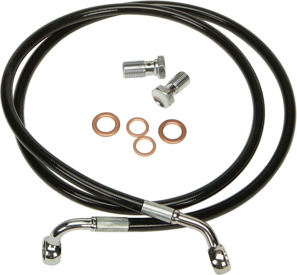 HARDDRIVE Brakeline Kit Blk Dyna HD-1204-BK