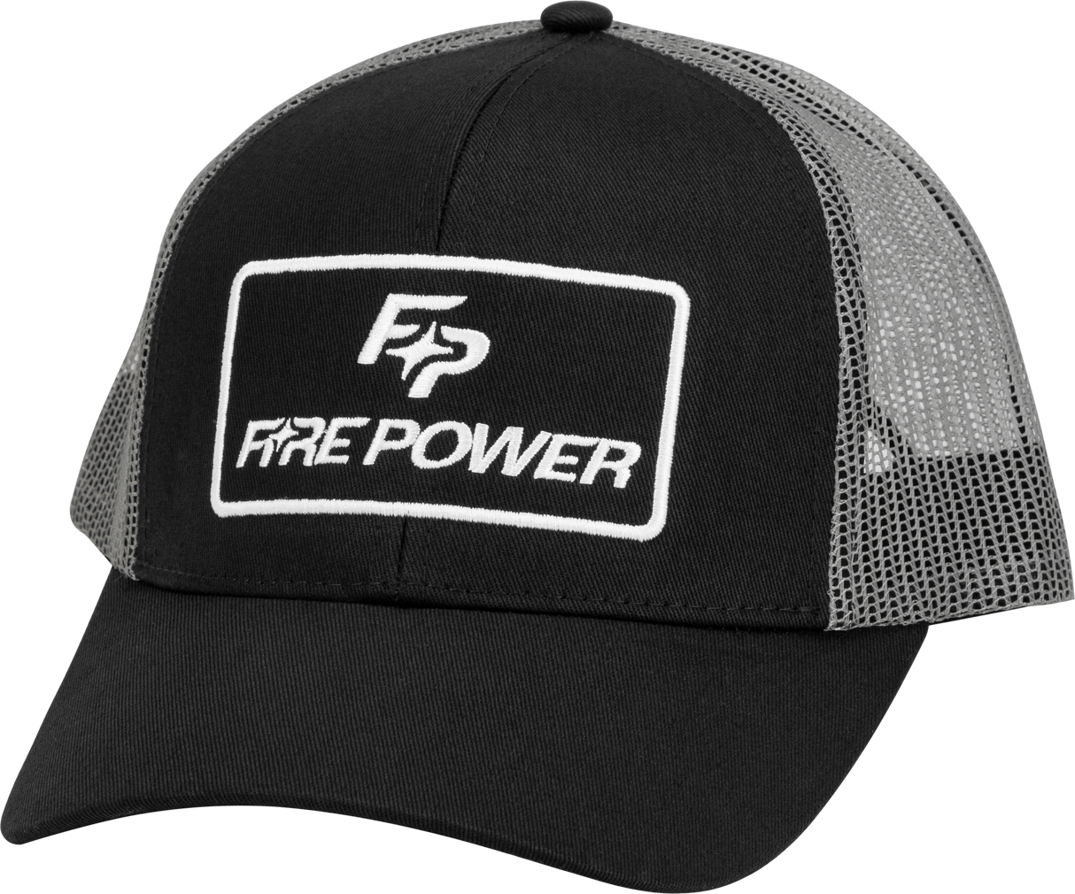 FIRE POWER Curved Bill Hat Black/Grey 99-8108