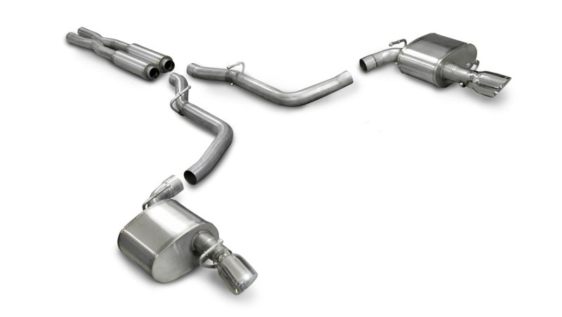 Corsa 05-10 Dodge Charger No Towing Hitch SRT-8 6.1L V8 Polished Xtreme Cat-Back Exhaust 14440