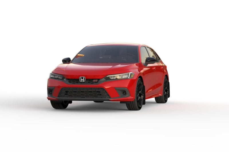 Rally Armor 2022 Honda Civic (Incl. Si/Sport/Touring) Black UR Mud Flap w/ Grey Logo MF90-UR-BLK/GRY