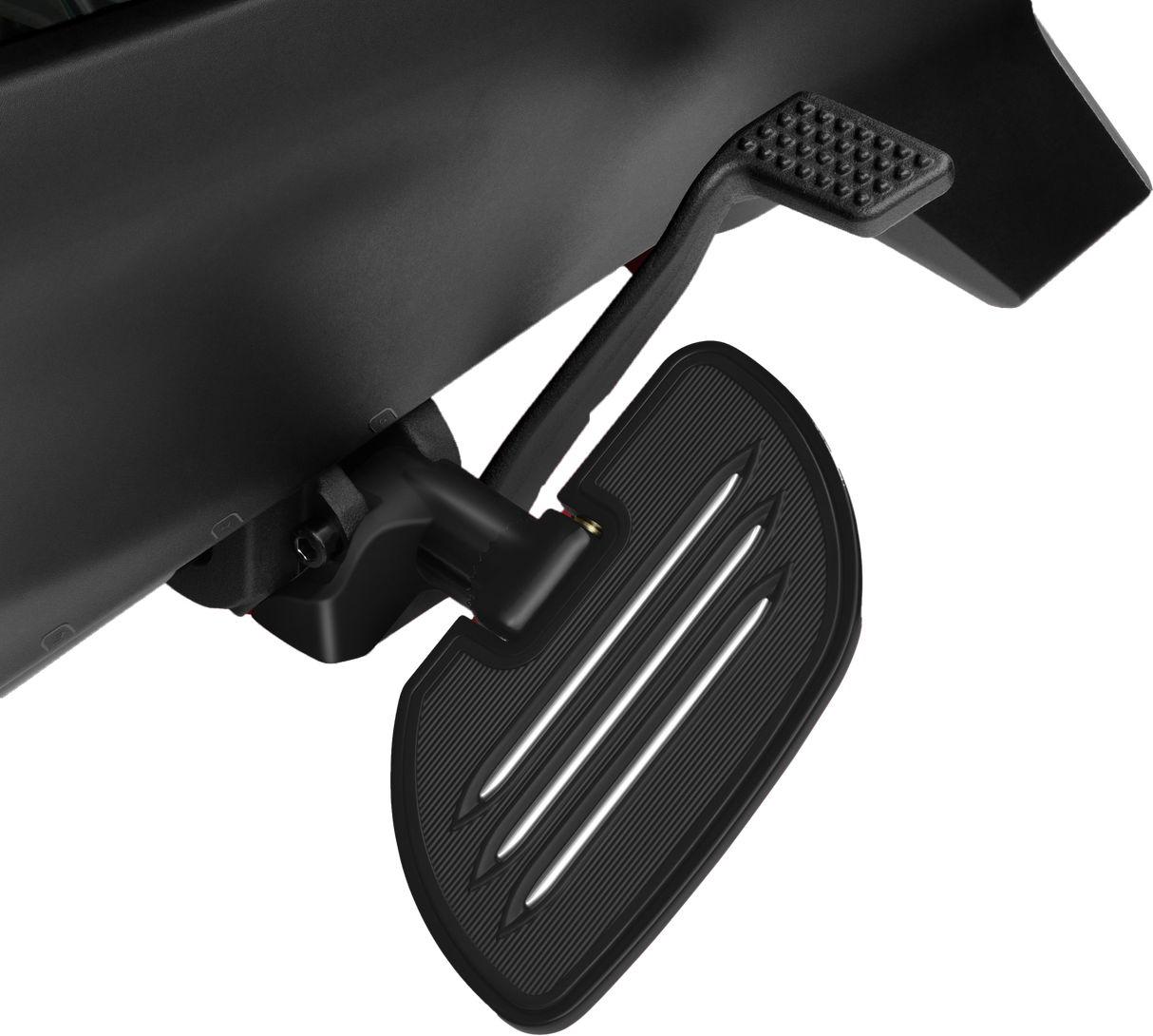 SHOW CHROME (new) Commander Driver Floorboard Black Can 41-404BK