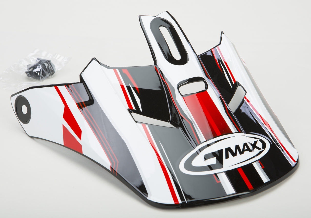 GMAX Gm-46.2 Traxxion Helmet Visor Black/Red/White Md-3x G046216